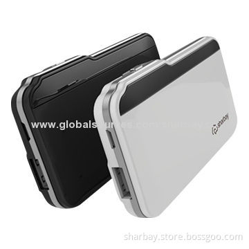 Dual USB Port Power Banks with 3,000mAh Capacity, Various Colors Available, 4 Power Indicator Lights